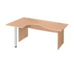 Scrivania compatta base legno pieno con allungo Excellens