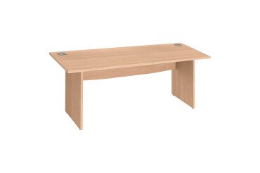 Bureau droit piètement plein bois Bruneau Excellens