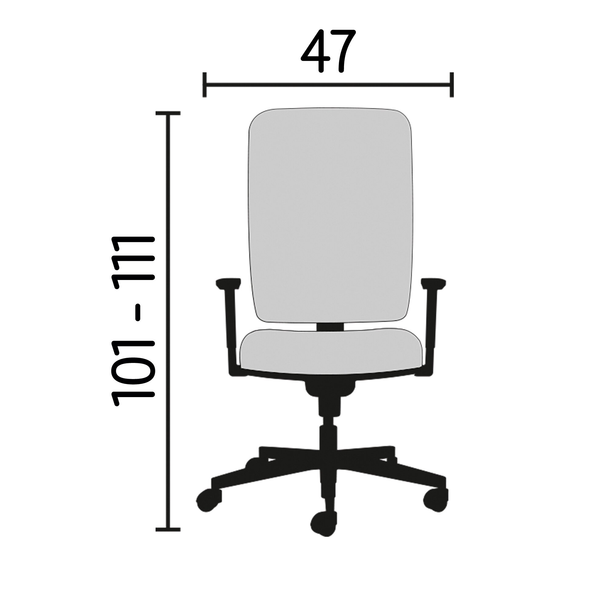 Chaise de bureau Seattle tissu et maille - dossier haut accoudoirs - mécanisme Basculant centré - pieds chrome