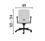 Chaise Nao de bureau -  contact permanent