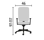 Paire d'accoudoirs 1D chaise Difesa