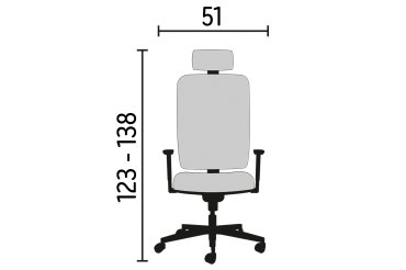 Pair adjustable 3D arm rests for chair Bruneau Activ'