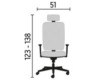 Pair adjustable 3D arm rests for chair Bruneau Activ'
