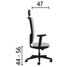 Fauteuil de bureau synchrone dossier maille Malice