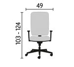 Chaise de bureau Top point synchrone.