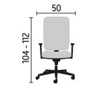 Chaise de bureau Wi-Max - tissu - sans accoudoirs