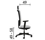 Têtière pour chaise Prega dossier maille