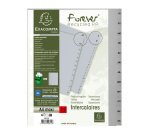 Intercalaire A4+ polypropylène gris Exacompta 12 onglets mensuels gris