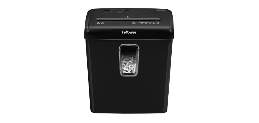 Destructeur Fellowes Powershred P-30C - coupe croisé