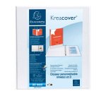 Exacompta Presentation Ring Binder with 3 Personalisation Pockets Polypropylene A4 4 ring 50 mm White
