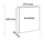 Customizable Exacompta Kreacover 4-ring binder with D 2 cm spine 3.8 cm