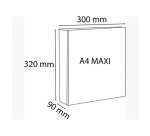 Customizable binder Exacompta Kreacover 4 rings O 6 cm spine 9 cm