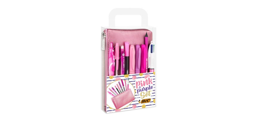 Trousse Penne Pink & Purple BIC 9 unità