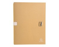 Expandable folder without flap Exacompta with back loop 13 cm - Greige Kraft