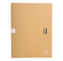 Expandable folder without flap Exacompta with back loop 13 cm - Greige Kraft