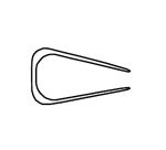 Baguette reliure manuelle Exacompta Serodo® 6 mm - Paquet de 25