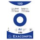 Fiche bristol 297 x 210 non perforée unie blanche Exacompta - sachet de 100