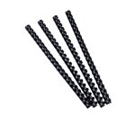 Baguette reliure anneaux plastique 12 mm noir - Boîte de 100