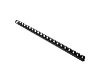 Plastic ring binding rod 12 mm black - Box of 100