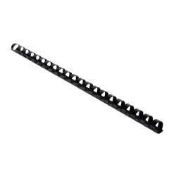 Baguette reliure anneaux plastique 12 mm noir - Boîte de 100