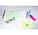 Fiche bristol 297 x 210 non perforée unie blanche Exacompta - sachet de 100