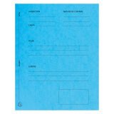 Paquet de 25 dossiers de plaidoirie pré-imprimés Exacompta - 25x32 - turquoise