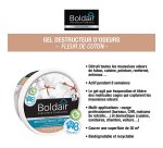 Désodorisant gel Boldair destructeur d'odeurs fleur de coton - pot de 300 g