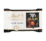 Carrés chocolat noir excellence  Lindt - Carton de 200