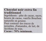 Carrés chocolat noir excellence  Lindt - Carton de 200