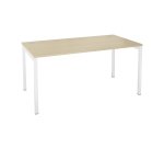 Bureau droit plateau chêne L 160 x P 80 cm, piétement métal - Practica