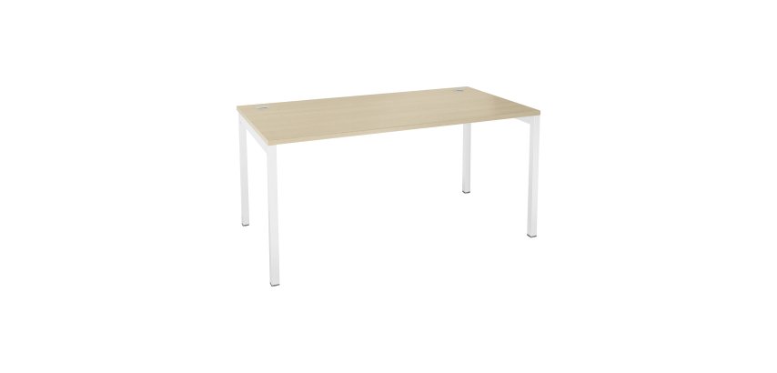 Bureau droit Squadra piètement métal 40 x 40 mm