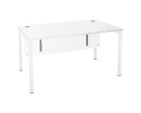 Scrivania Squadra 140 x 80 cm bianca