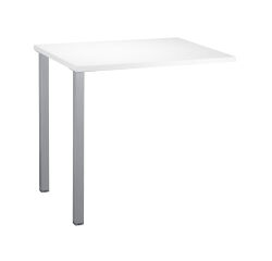 Suspended office desk Squadra L 80 x D 60 cm with metal base.