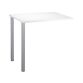 Suspended office desk Squadra L 80 x D 60 cm with metal base.