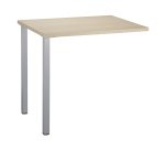 Retour bureau suspendu Squadra L 80 x P 60 cm piètement métal