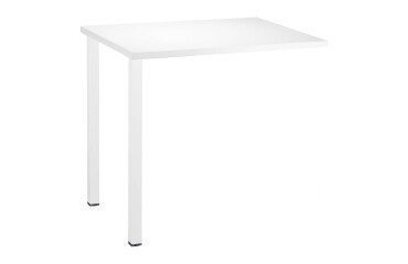 Suspended office desk Squadra L 80 x D 60 cm with metal base.