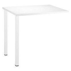 Retour bureau suspendu Squadra L 80 x P 60 cm piètement métal