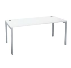 Bureau droit plateau blanc L 160 x P 80 cm - Practica