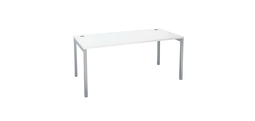 Bureau droit plateau blanc L 160 x P 80 cm - Practica