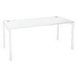 Straight desk Squadra with metal legs 40 x 40 mm