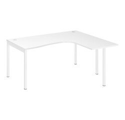 Compact desk Squadra with metal legs