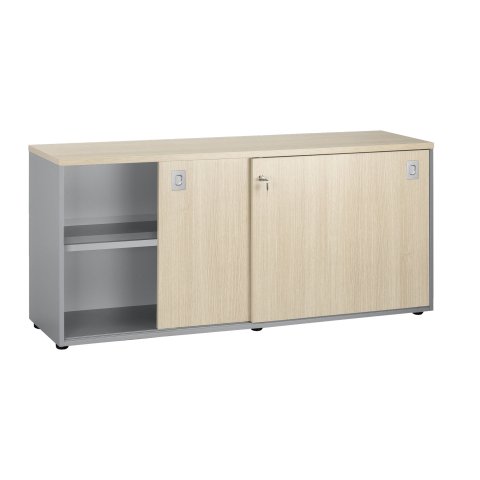 Aparador puertas correderas 160 cm Squadra roble claro