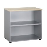 Bibliothèque basse hauteur bureau H 75,5 x L 80 Squadra