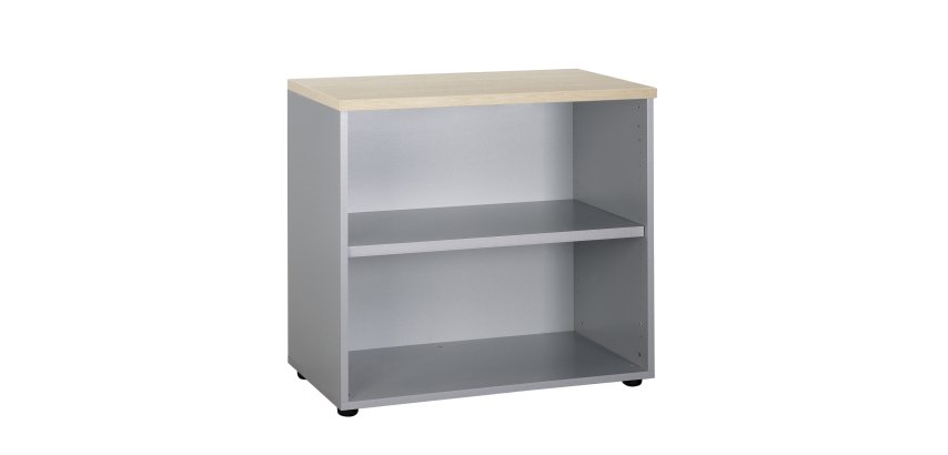 Bibliothèque basse hauteur bureau H 75,5 x L 80 Squadra