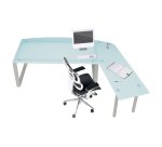 Retour suspendu à gauche H.74 cm pour bureau Manager aigue marine Next