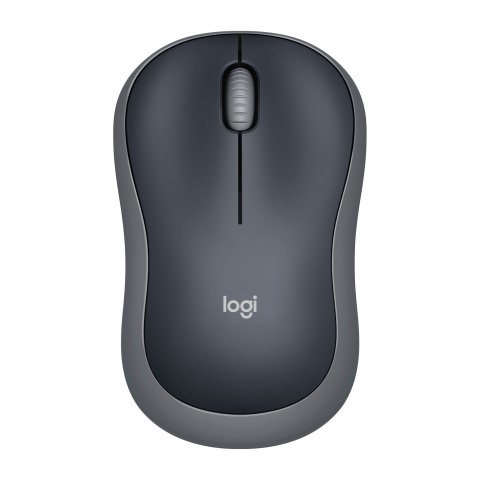 Ratón inalámbrico Logitech M185 USB-A Ambidiestros gris