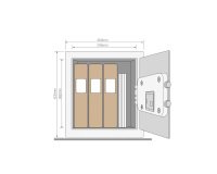 Caja fuerte de seguridad de cerradura electrónica segura Yale 38L