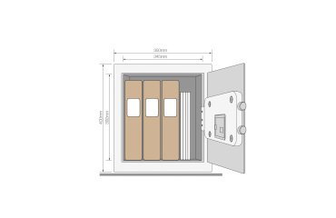 Coffre-fort Sécurité serrure électronique Yale