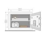 Caja fuerte de seguridad de cerradura electrónica segura Yale 20,5L