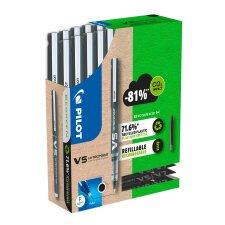 Pack 10 balpennen Hi-Tecpoint V5 Pilot + 30 navullingen waarvan 15 gratis